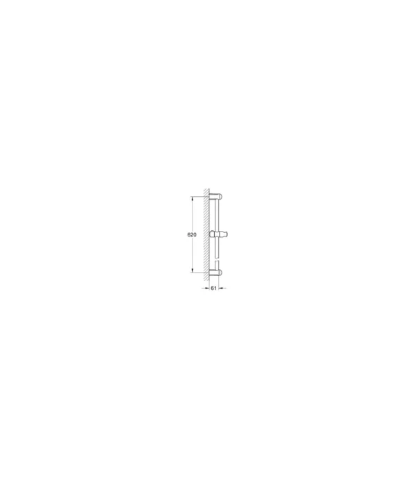 Tempesta 600 Shower Rail Only - Image 2