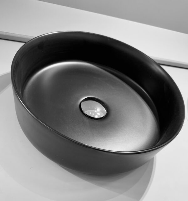 Countertop Round Basin Black